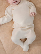 Pantaloni Neonato Bianco CL25293025 by LITTLE DUTCH