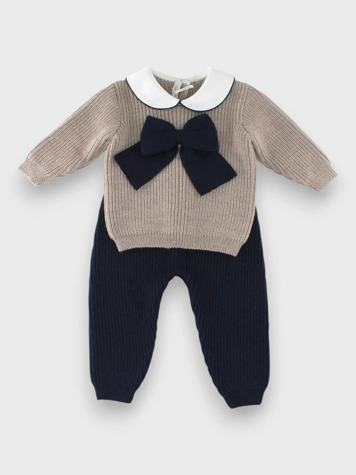 Completo nascita Neonato Tortora MAGLIA INGLESE FIOCCO 547/4837 by BABY LORD