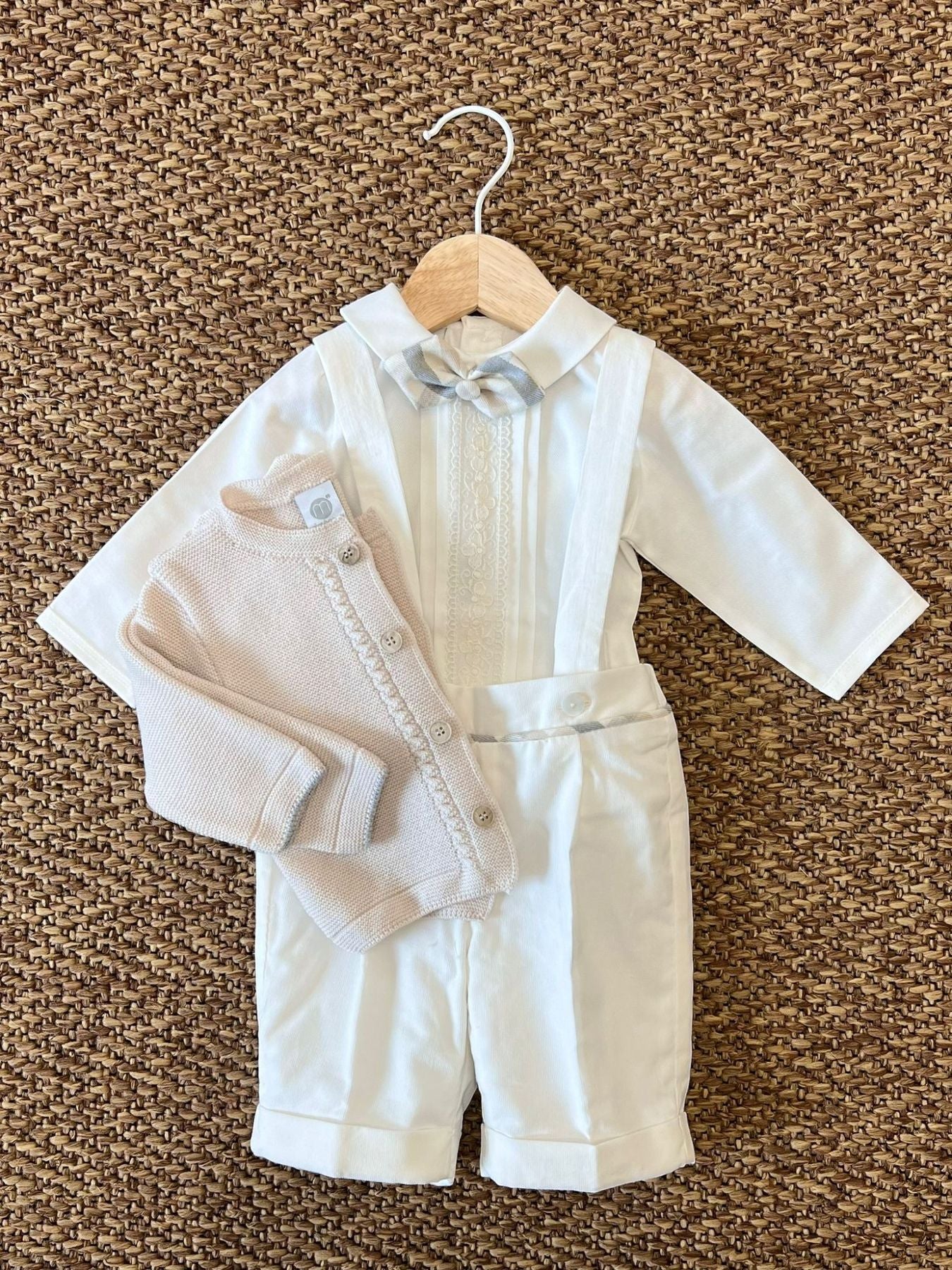 Completo Cerimonia Papillon Bimbo PANNA IK20760BIS -  NANU' BABY