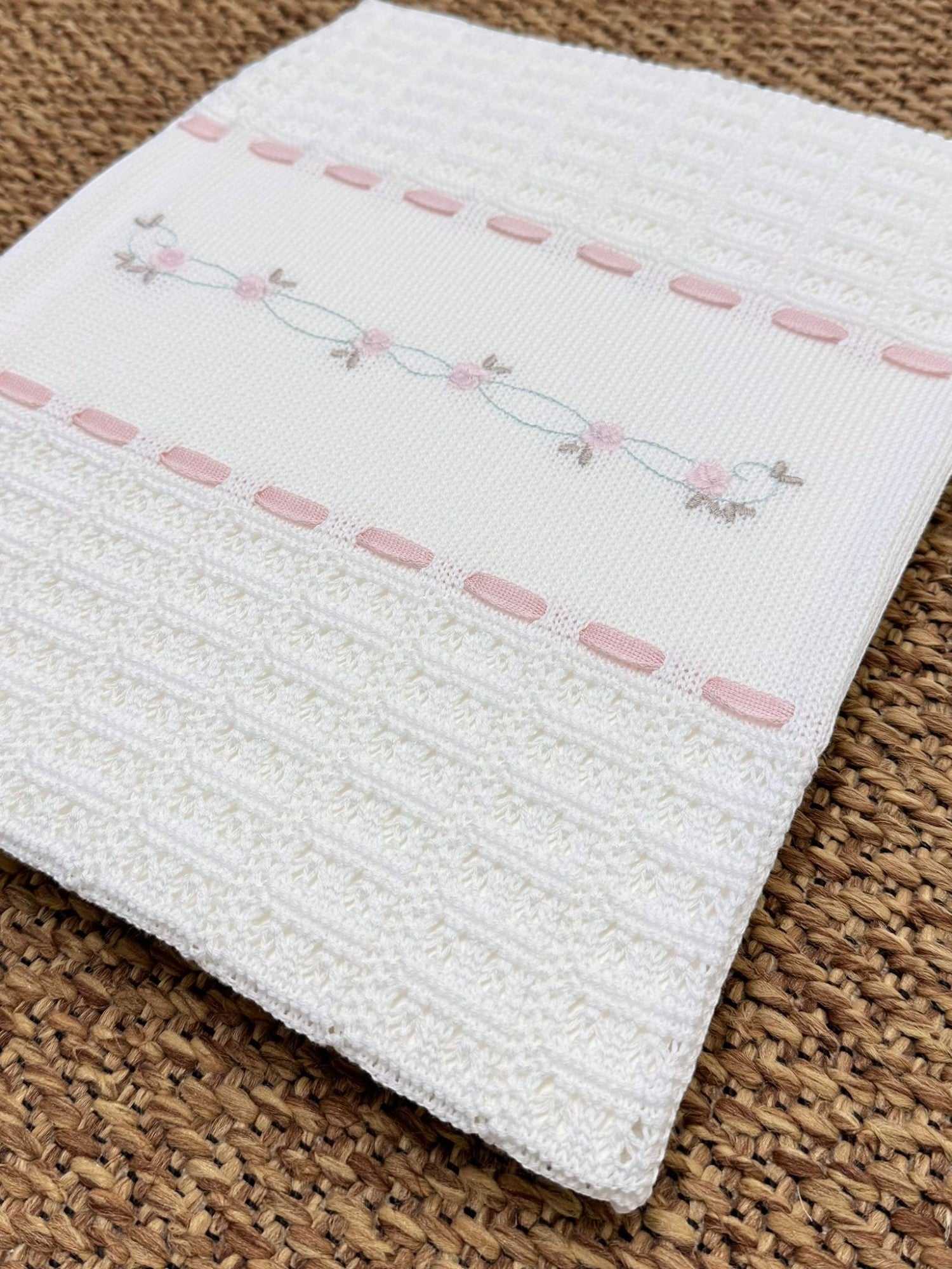 Coperta Neonata BIANCO EB4080 -  NANU' BABY