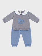 Ensemble naissance Bébé Gris CHEVAL/522
