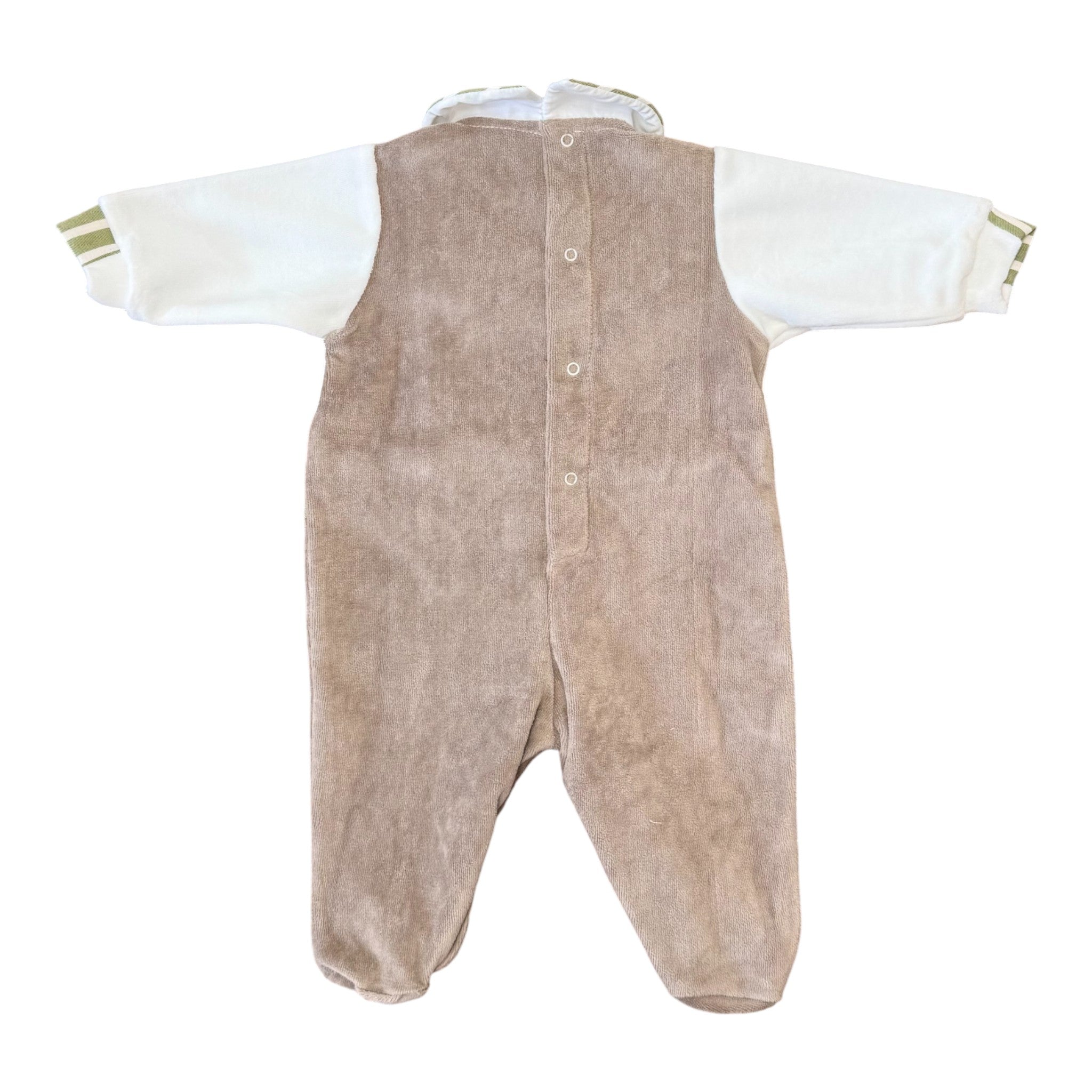 Baby Romper in Green Chenille by SARTORIA DEI PICCOLI (code LT1113)
