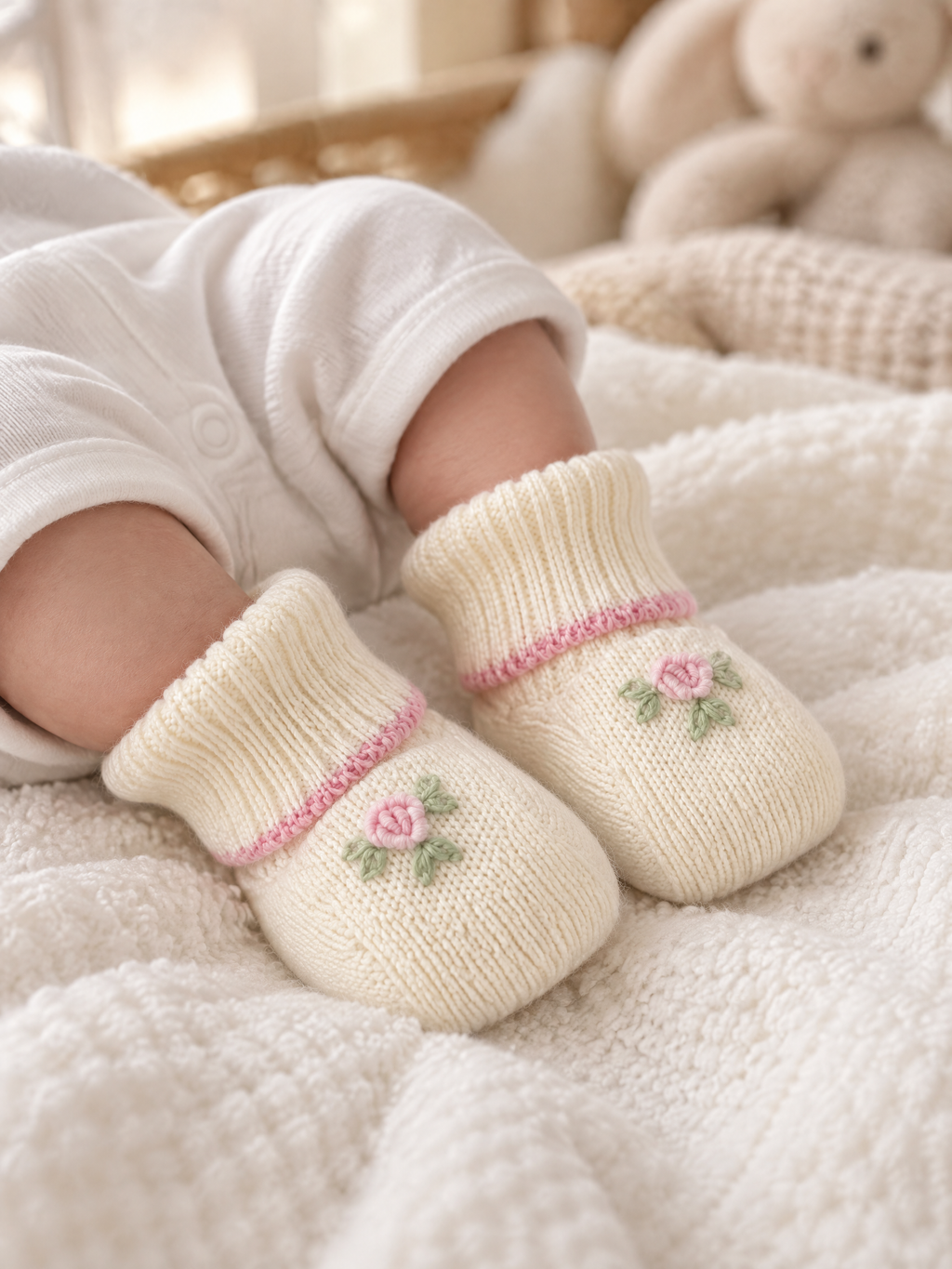 Babbucce Neonata Bianco 8201 by BIMBALO'