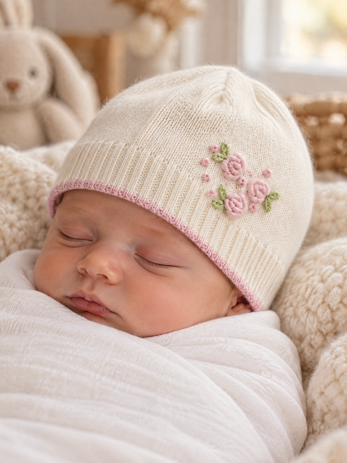 Cuffia Neonata Bianco 8200 by BIMBALO'