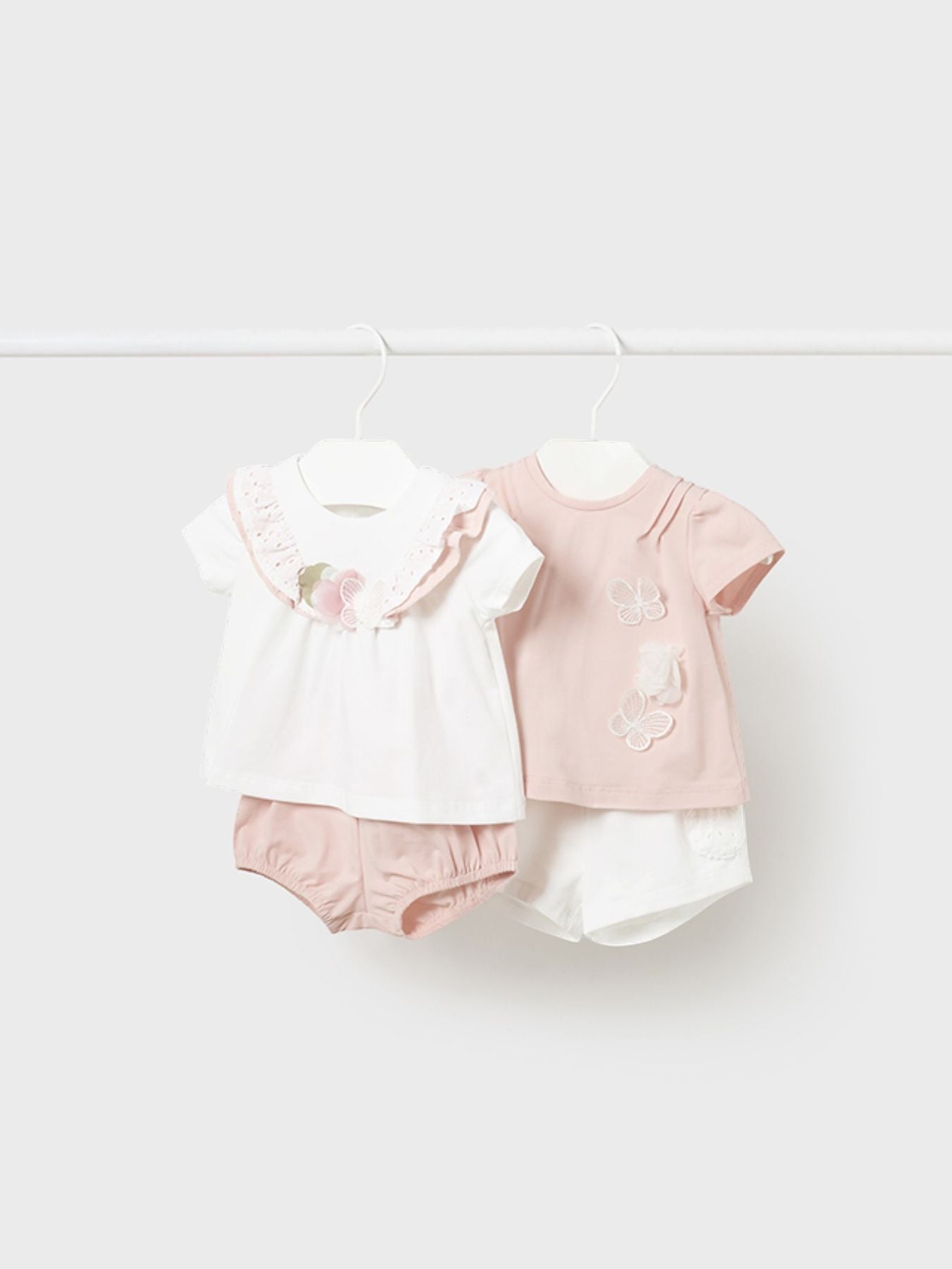 compl.4 pezzi corto Bimba ROSA CIPRIA 1610/N -  NANU' BABY
