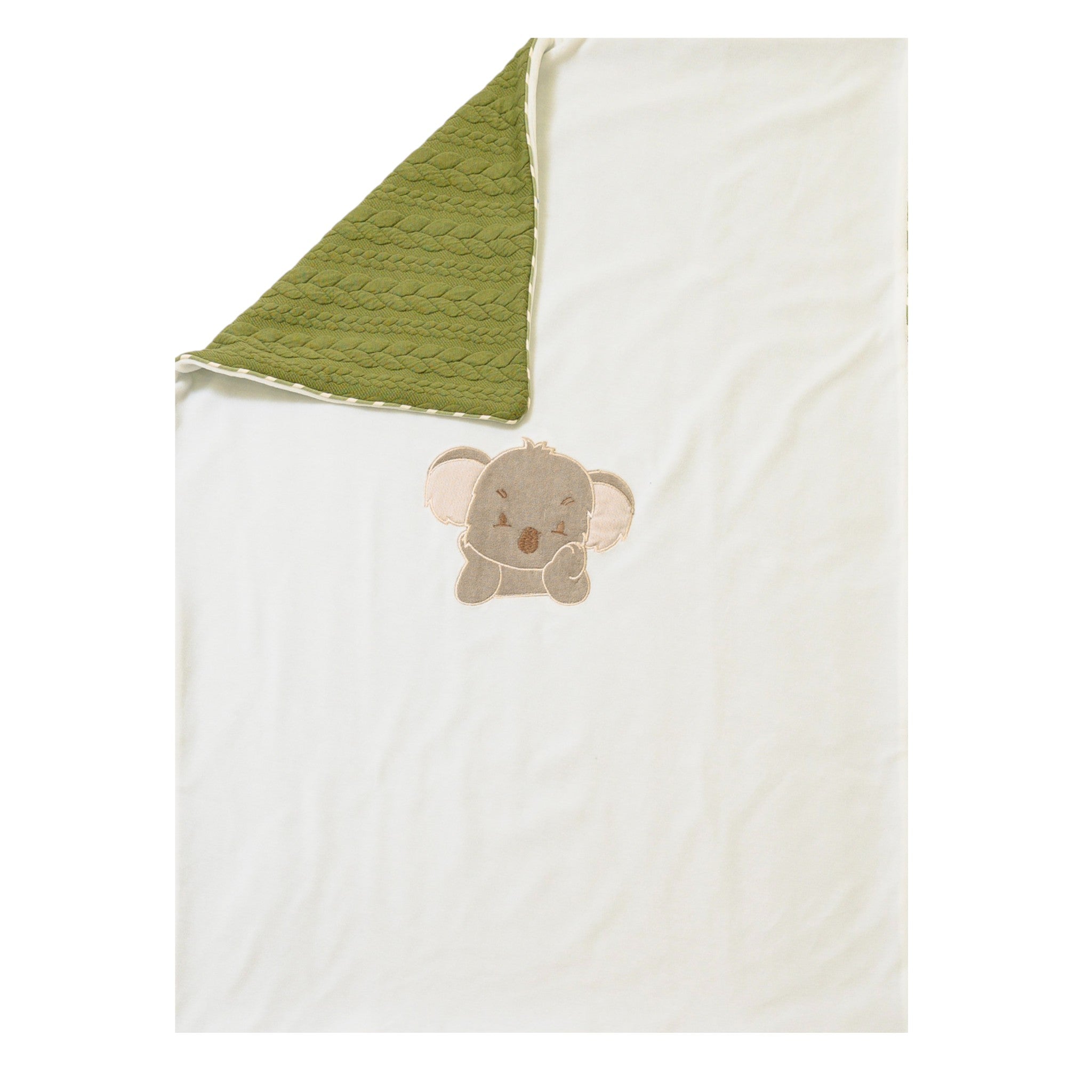Copertina Neonato Ciniglia Verde SARTORIA DEI PICCOLI (cod. LC1113)