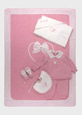 Coperta Neonata Rosa TAORMINA 01 by PICCOLA GIUGGIOLA