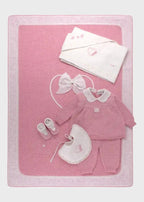 Coperta Neonata Rosa TAORMINA 01 by PICCOLA GIUGGIOLA
