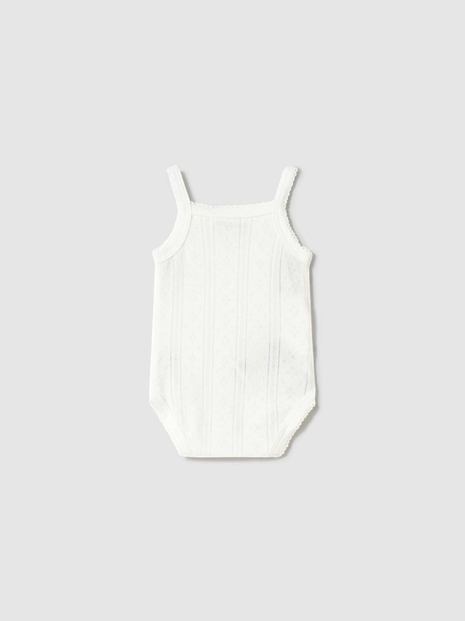 Body bretelle traforate Neonata NATURAL 1745 /N -  NANU' BABY