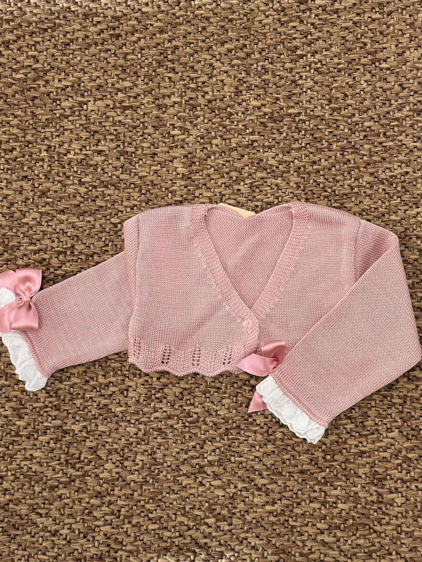 Giacchino in filo Bimba ROSA 610.14 -  NANU' BABY