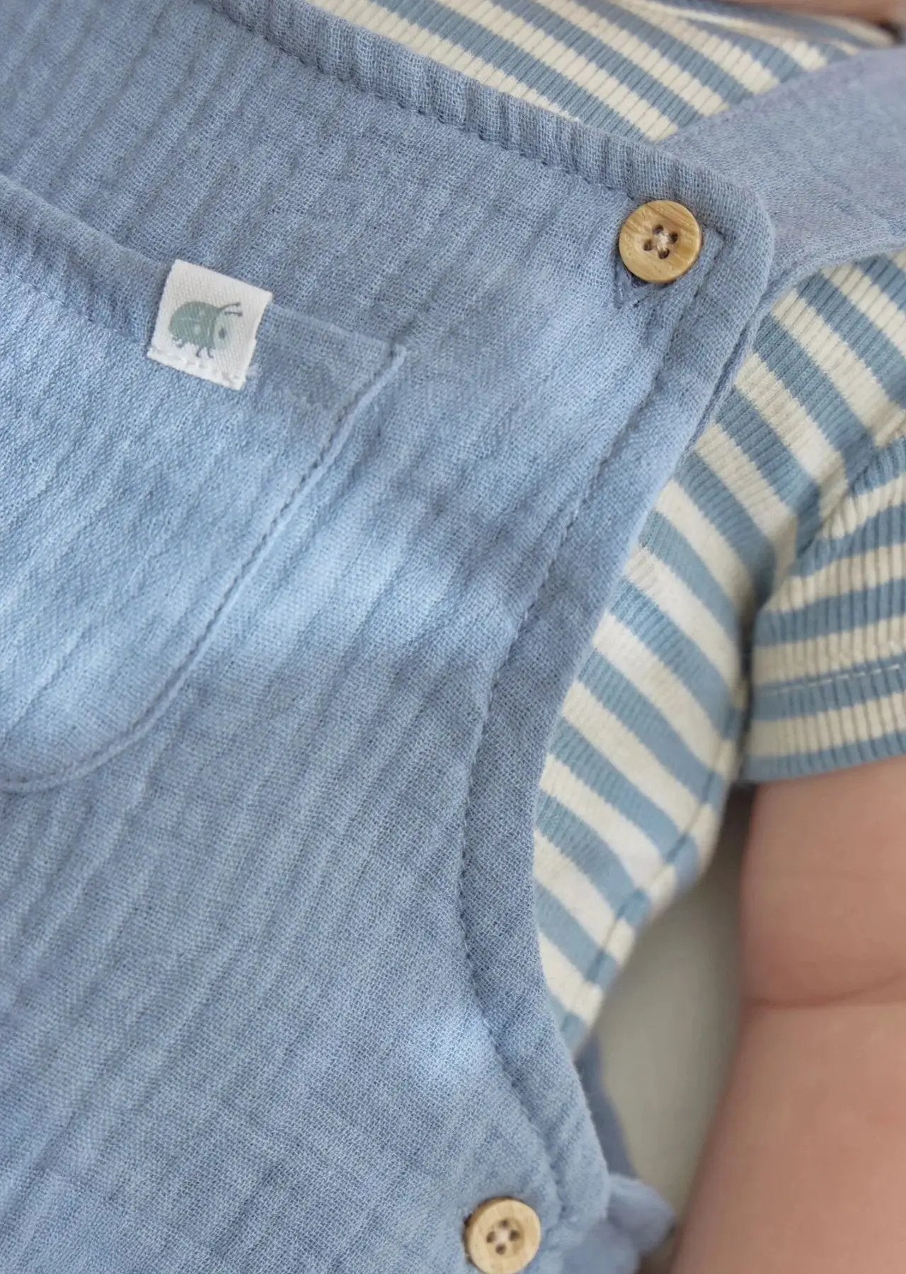Salopette Bimbo Azzurro CL26024302 by LITTLE DUTCH