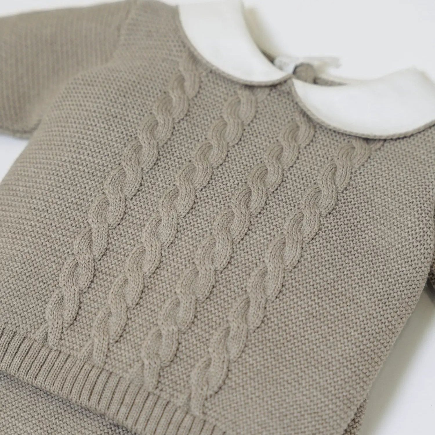 Completo nascita Neonato Ecru BRAIDING 516/E by BABY LORD