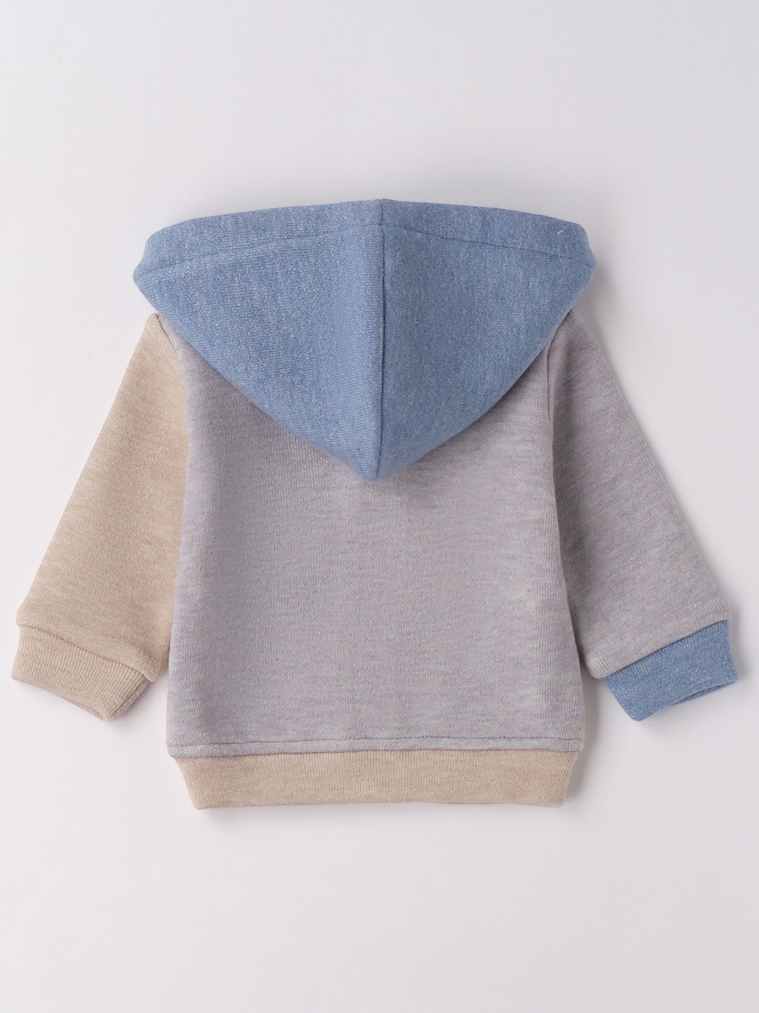 Felpa Aperta Ml Con Zip O Con Bottoni Bimbo Beige 3F610/8965 -  NANU' BABY