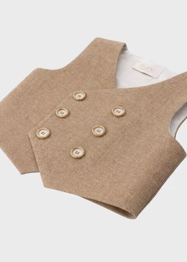 Gilet Bimbo Ecru PC05402 by PURE