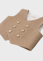 Gilet Bimbo Ecru PC05402 by PURE