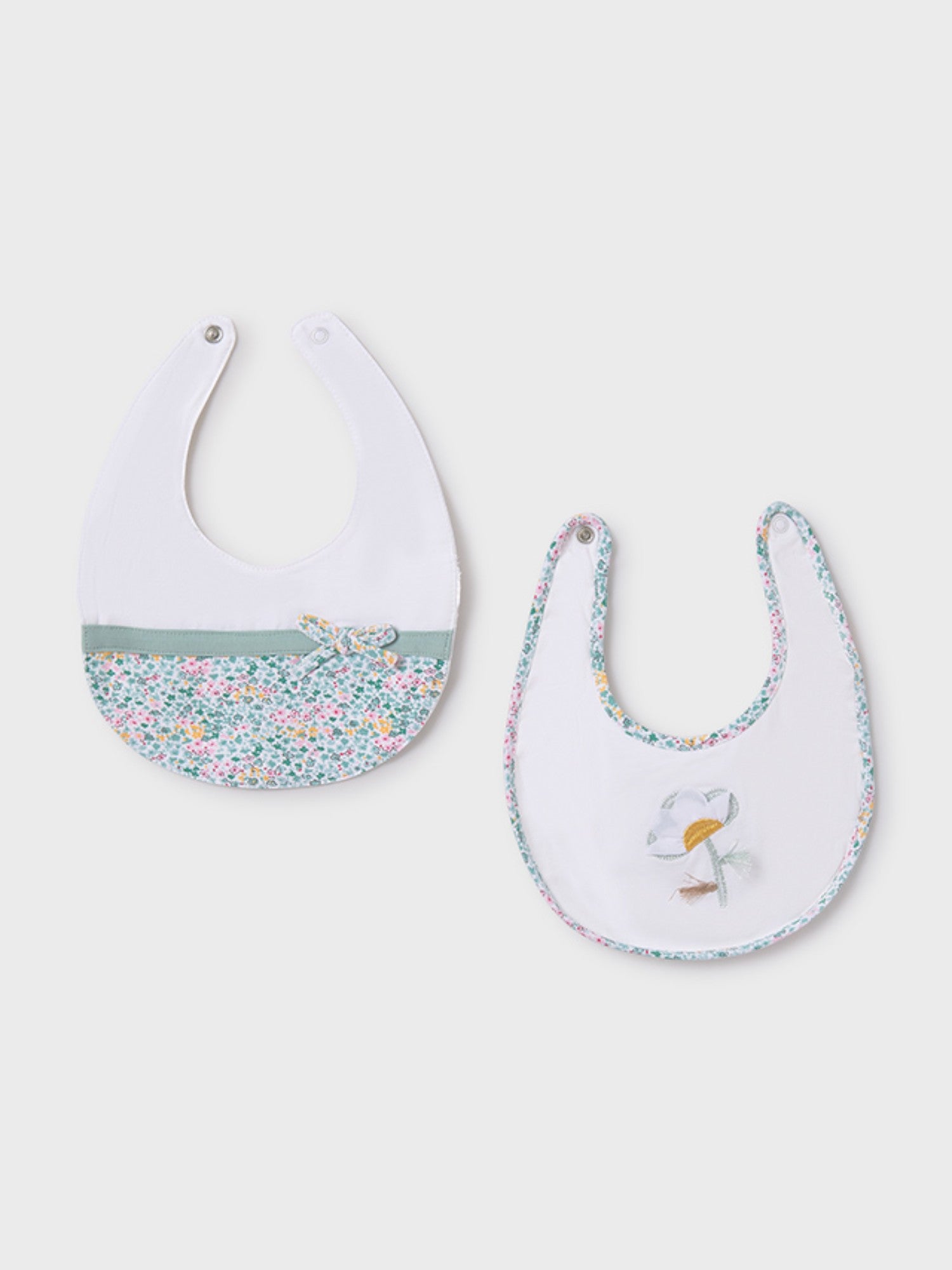 Set 2 bavaglini Neonata VERDE 9875 /V -  NANU' BABY