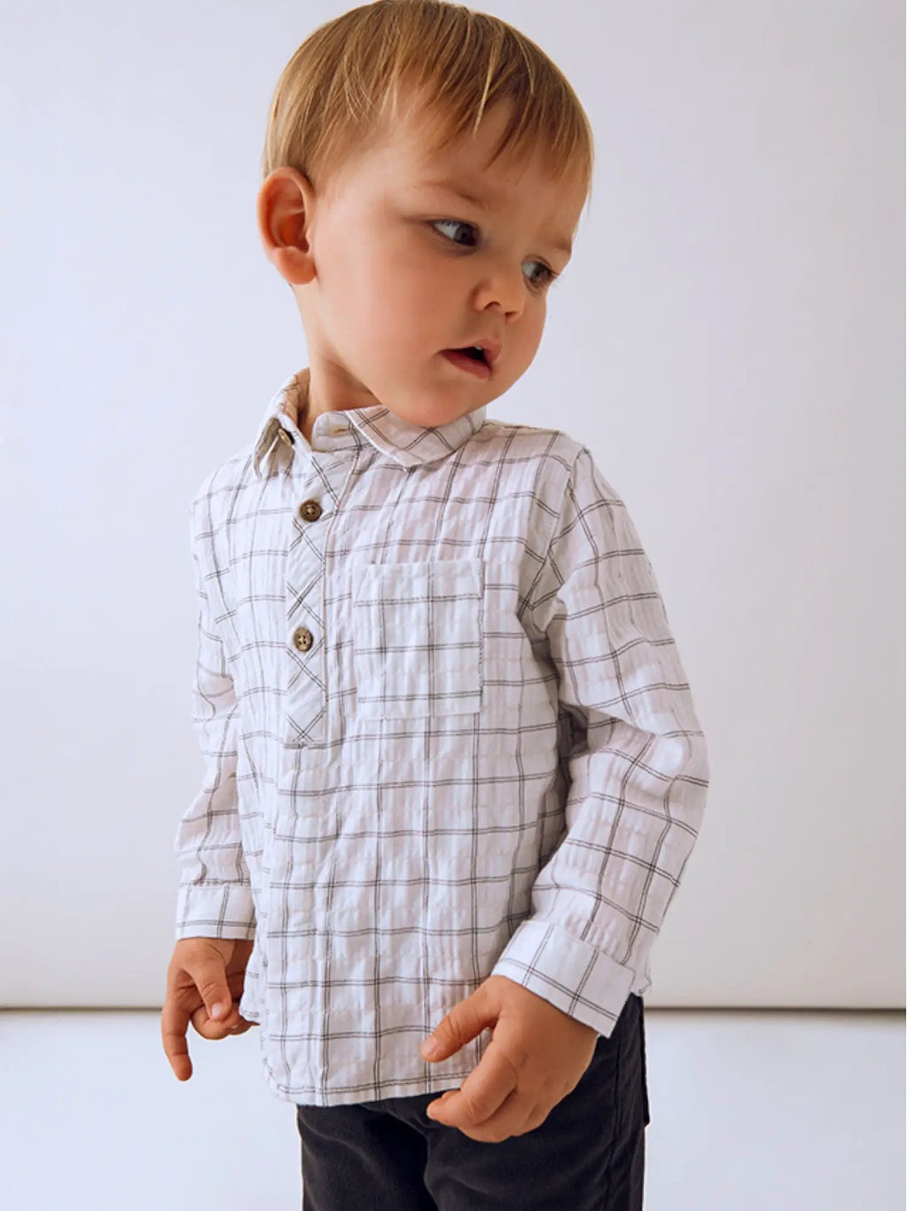 Camicia Bimbo Grigio 2110/95 by MAYORAL