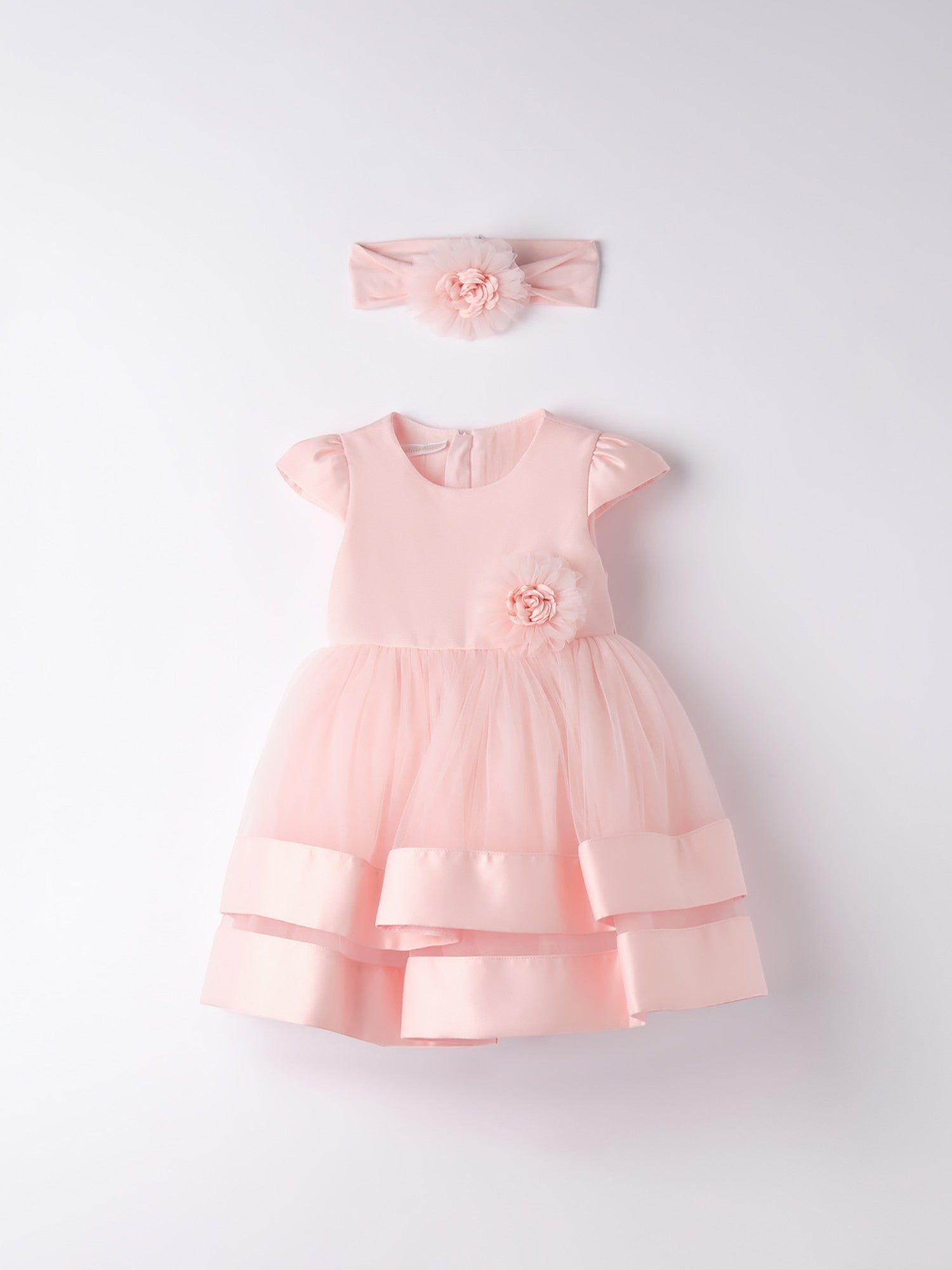 Abito cerimonia con fascia Bimba ROSA 3B712/2765 -  NANU' BABY