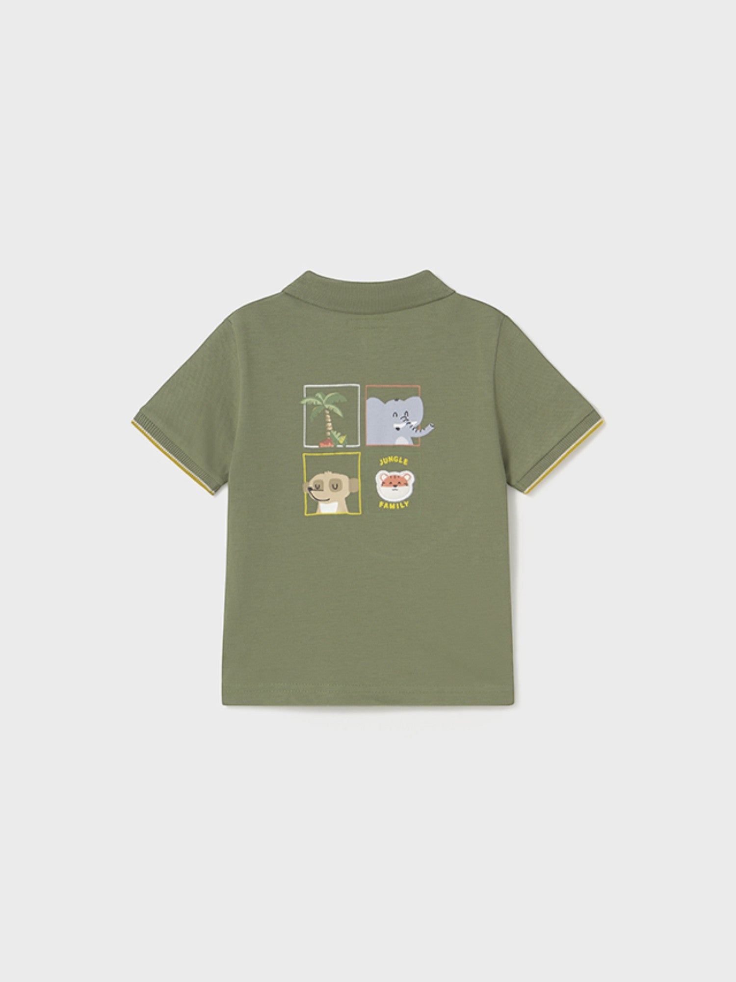 Polo m/c applique Bimbo VERDE 1108/61 -  NANU' BABY
