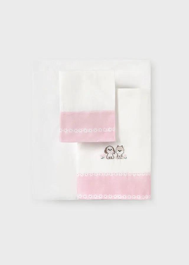 Lenzuolino Neonata Rosa 9121/91 by MAYORAL