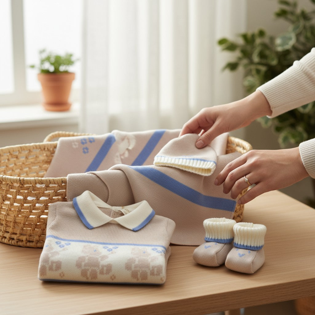 Coordinato nascita Neonato Beige 7827
