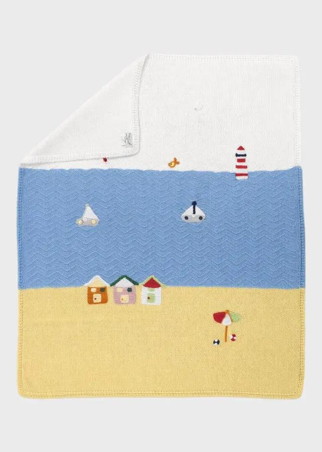 Coperta Neonato Bianco MARIN/CO by PICCOLA GIUGGIOLA