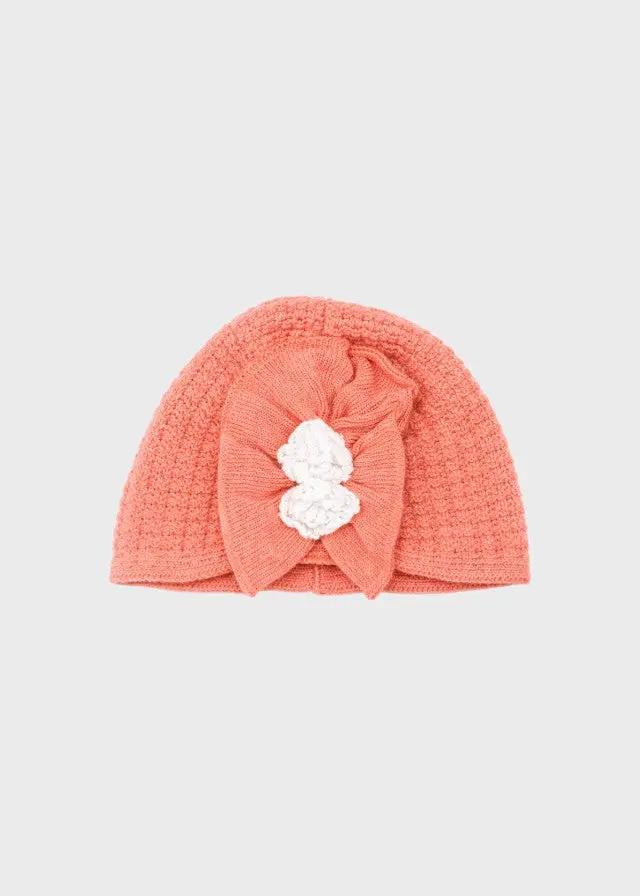 Cuffia Neonata Corallo EL16TB by MARLU'