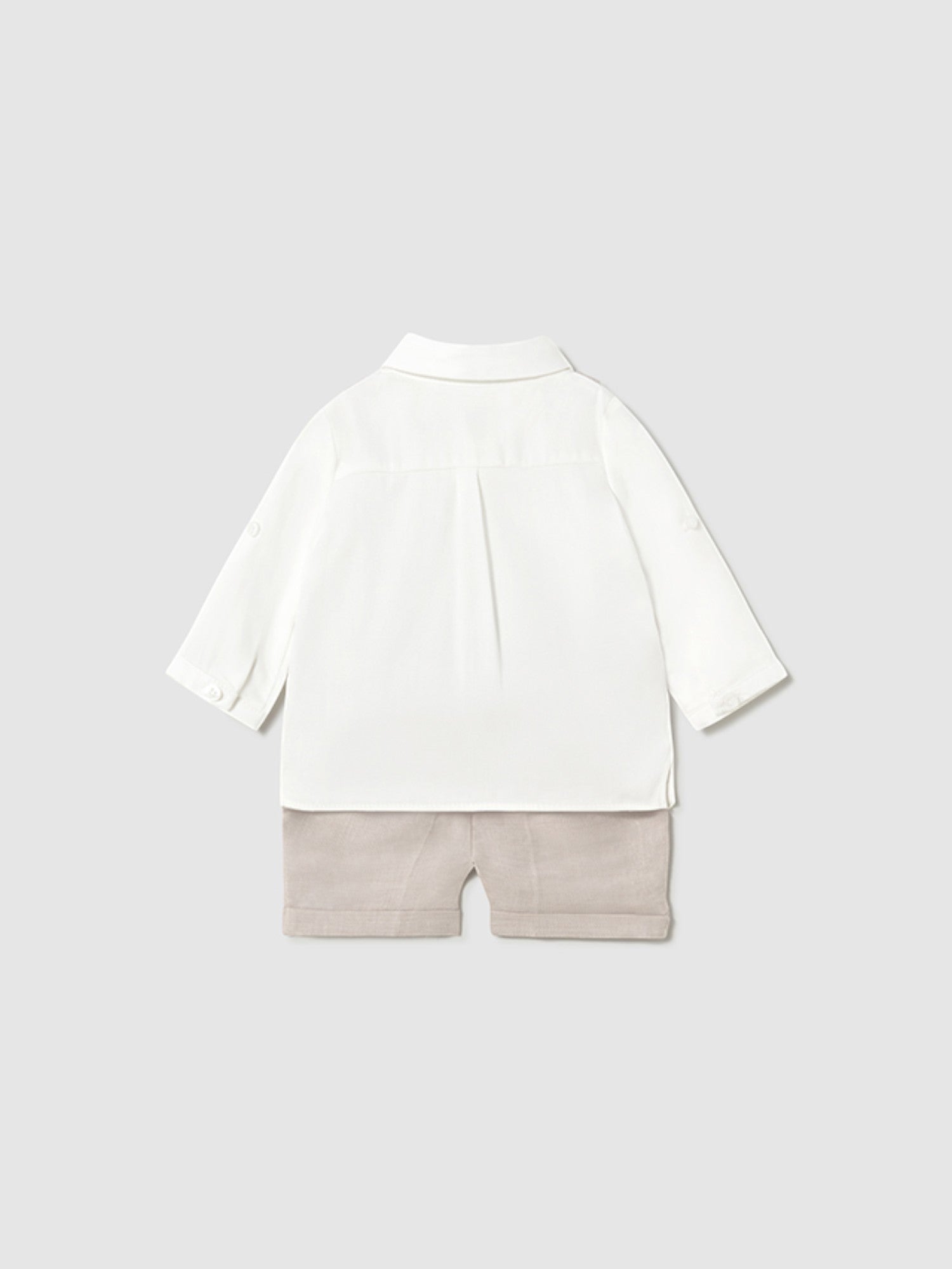 Completo pantalone corto gilet Bimbo BEIGE 1212 /BE -  NANU' BABY