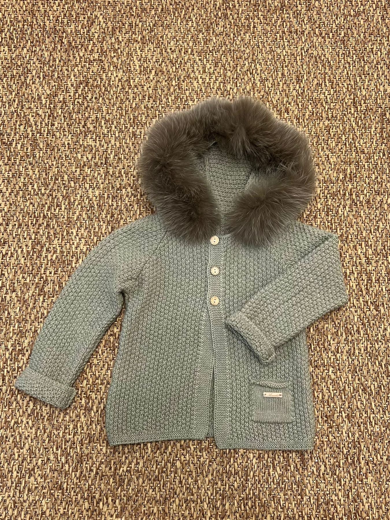 Cappotto in maglia Bimbo VERDE L019-10206 -  NANU' BABY