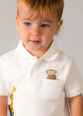 Polo Bimbo Bianco 1108/16 by MAYORAL