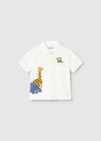 Polo Bimbo Bianco 1108/16 by MAYORAL