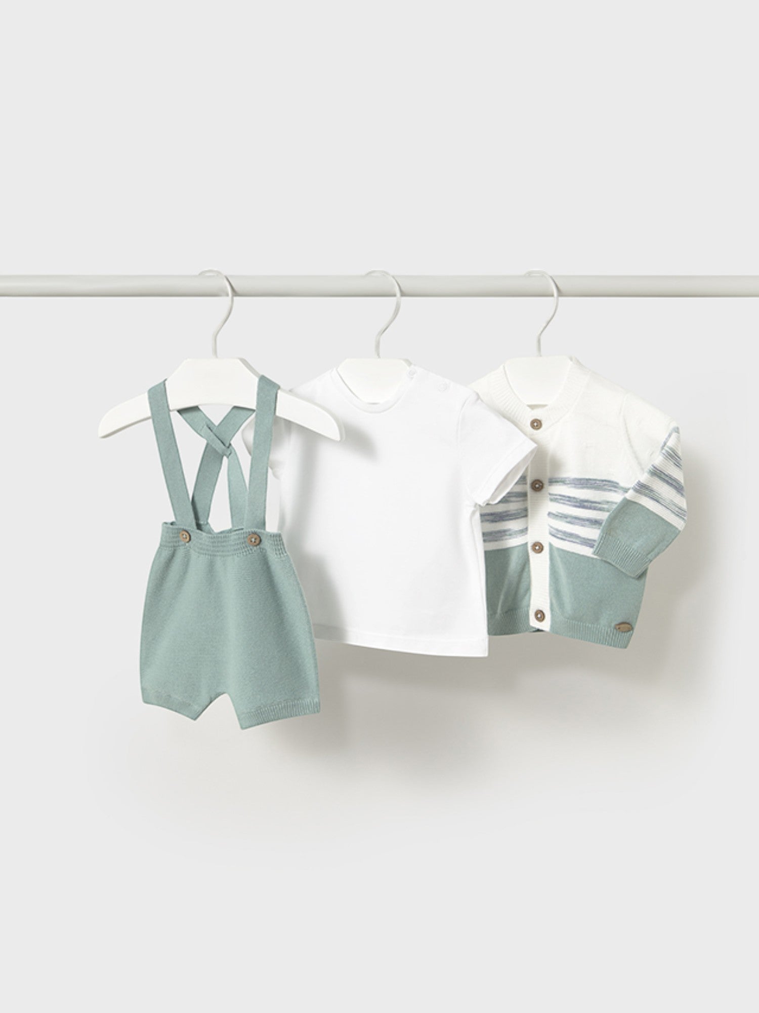 Completo pantalone  corto Bimbo VERDE 1203 /V -  NANU' BABY