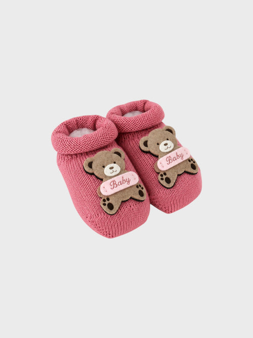 Zapatitos de recién nacida fucsia 2835/RN