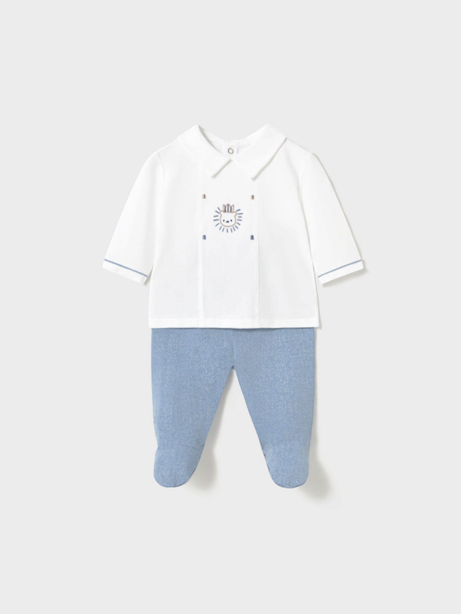 Completo ghettina Neonato AZZURRO 1558 /A -  NANU' BABY