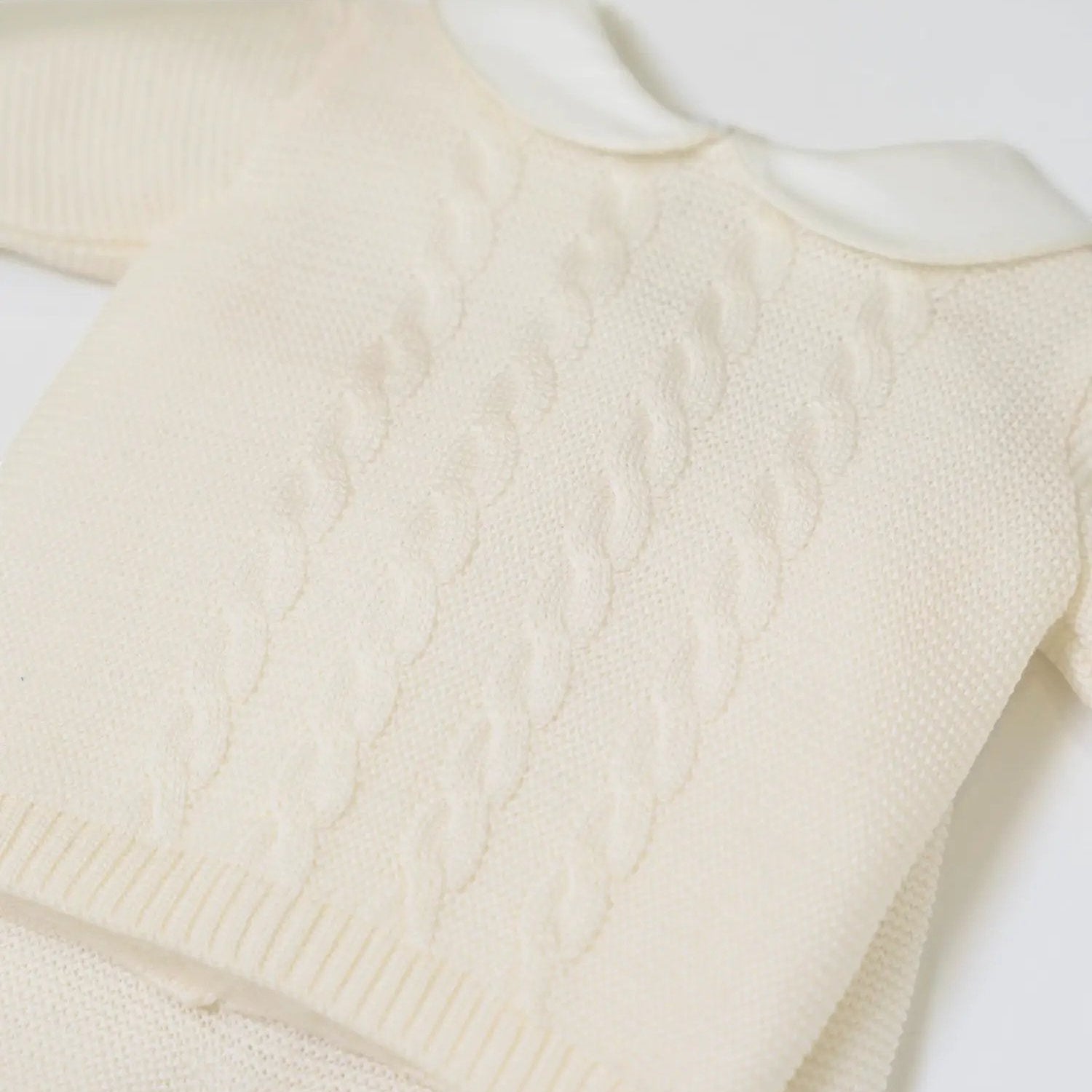 Completo nascita Neonato Panna BRAIDING 516/P by BABY LORD