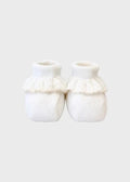 Babbucce Neonata Bianco EB29S by MARLU'