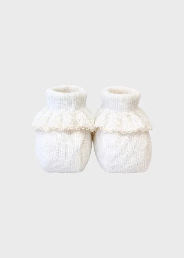 Babbucce Neonata Bianco EB29S by MARLU'