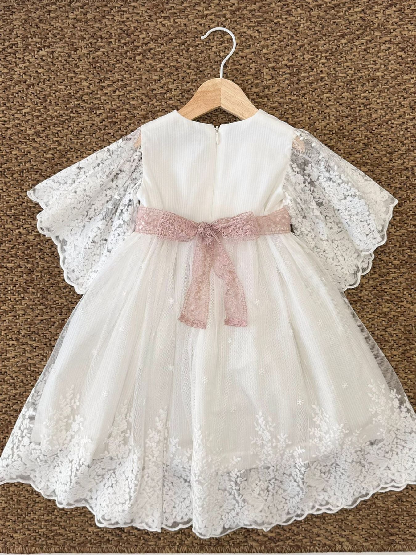Abitino Pizzo Bimba VANIGLIA EM820 -  NANU' BABY