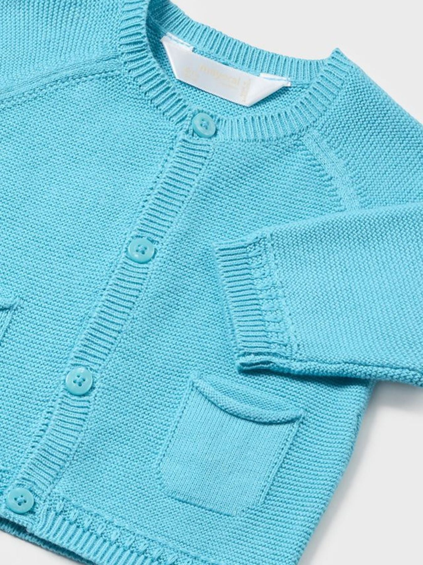 Cardigan tricot Bimbo TURCHESE 1380/C -  NANU' BABY