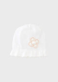 Cuffia Neonata Bianco EB2971 by MARLU'