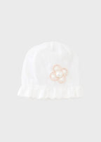 Cuffia Neonata Bianco EB2971 by MARLU'