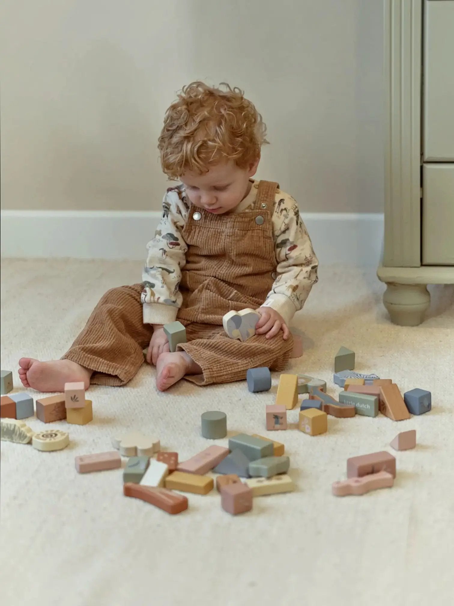 Blocchi costruzione in legno Multicolore LD7445 by LITTLE DUTCH