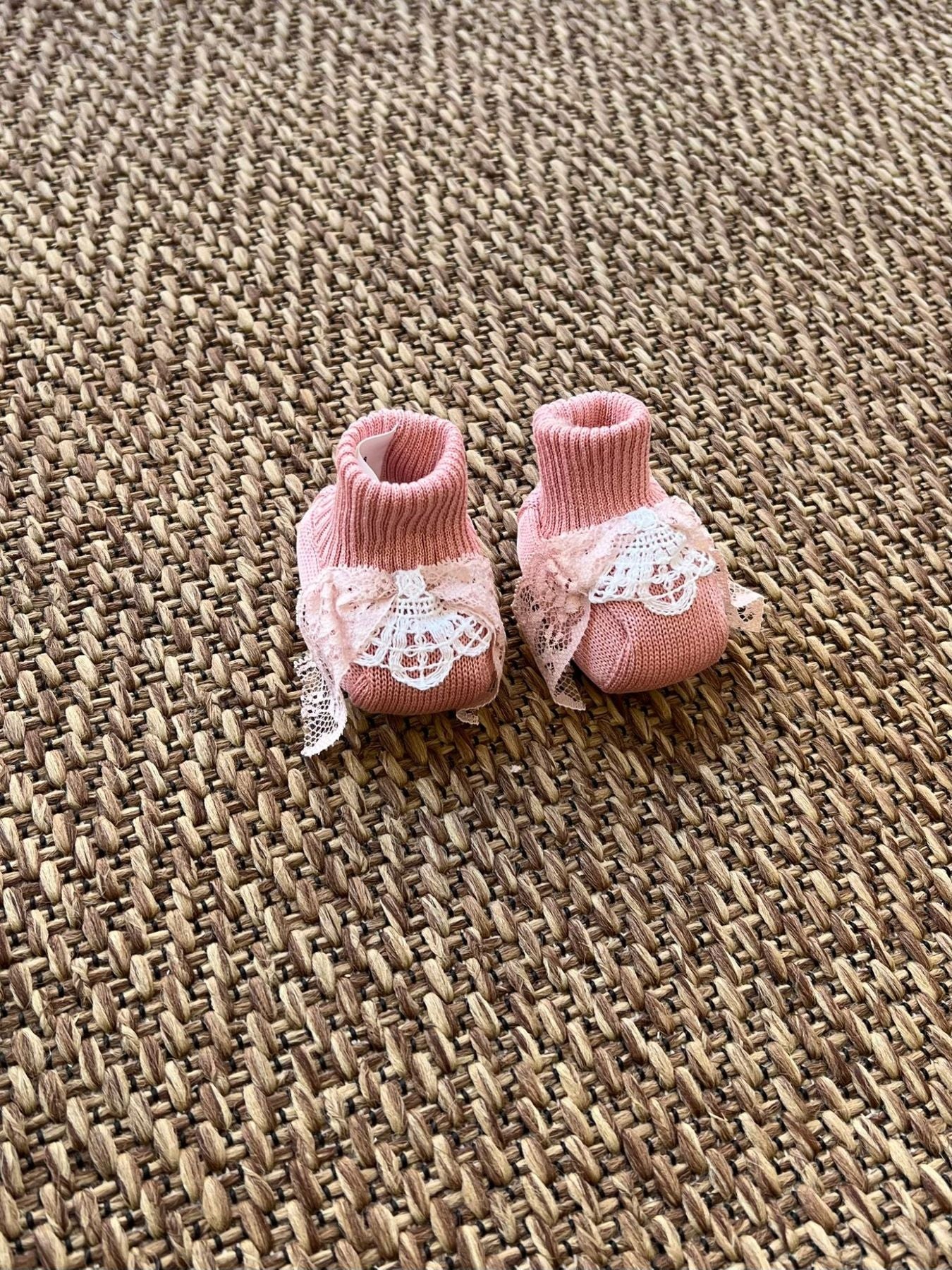 Babbucce Neonata ROSA EP28S -  NANU' BABY