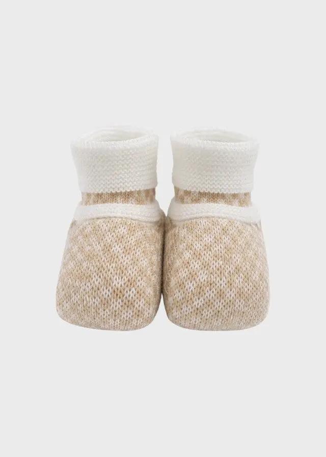 Babbucce Neonato Avorio EK57S/A by MARLU'