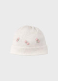 Cuffia Neonata Bianco ROSELLINE 673 by BABY LORD