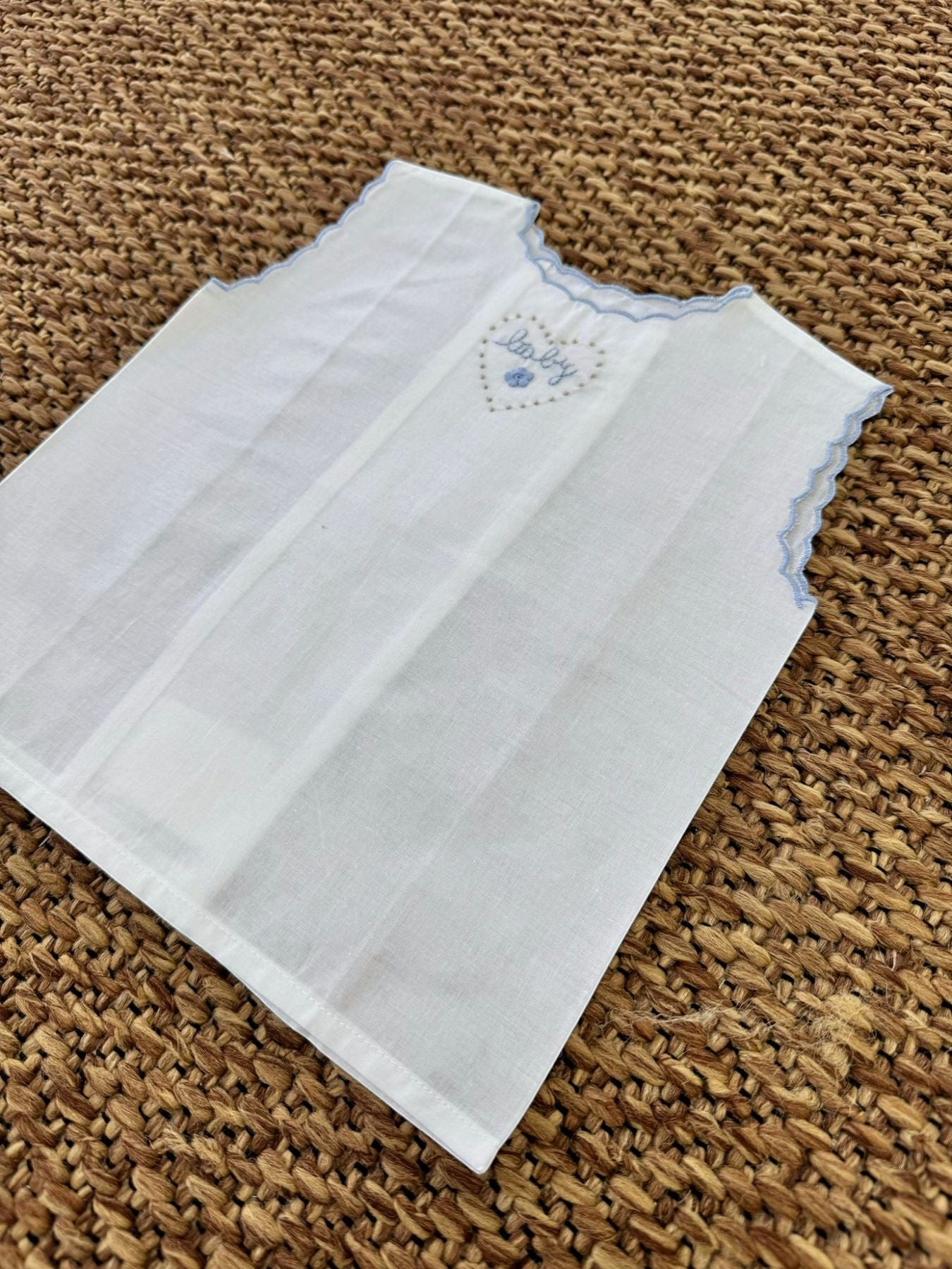 CAMICINA BATISTA Neonato AZZURRO CABABYA -  NANU' BABY