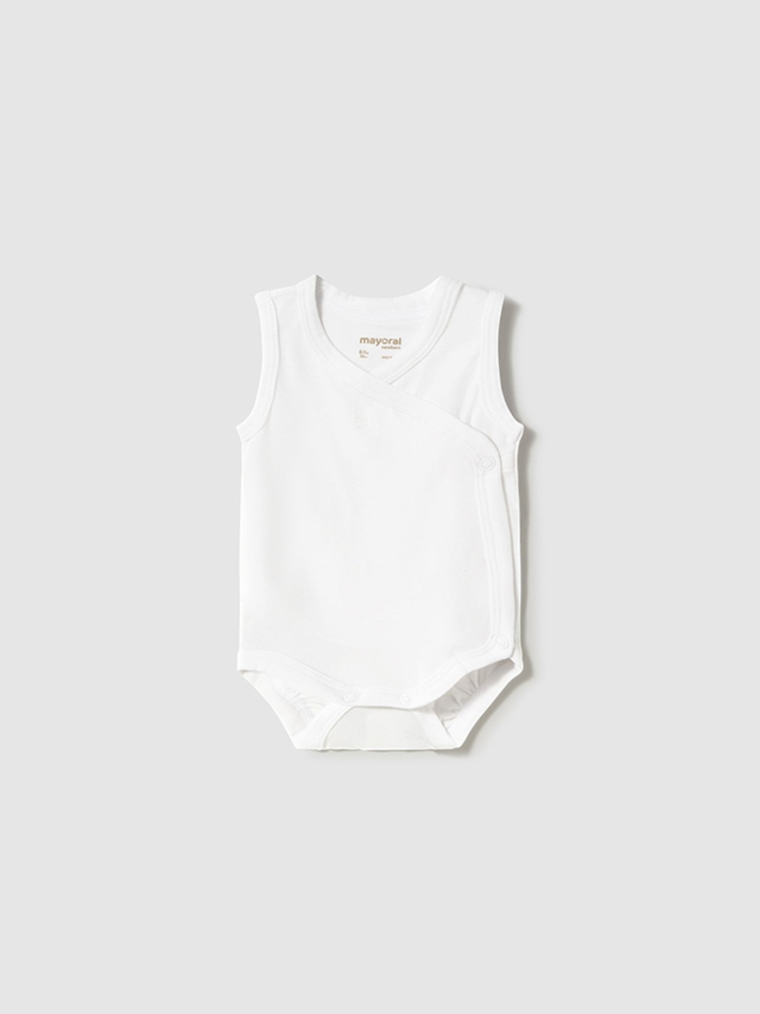 Body manica smanicata Neonato BIANCO 1702 /B -  NANU' BABY