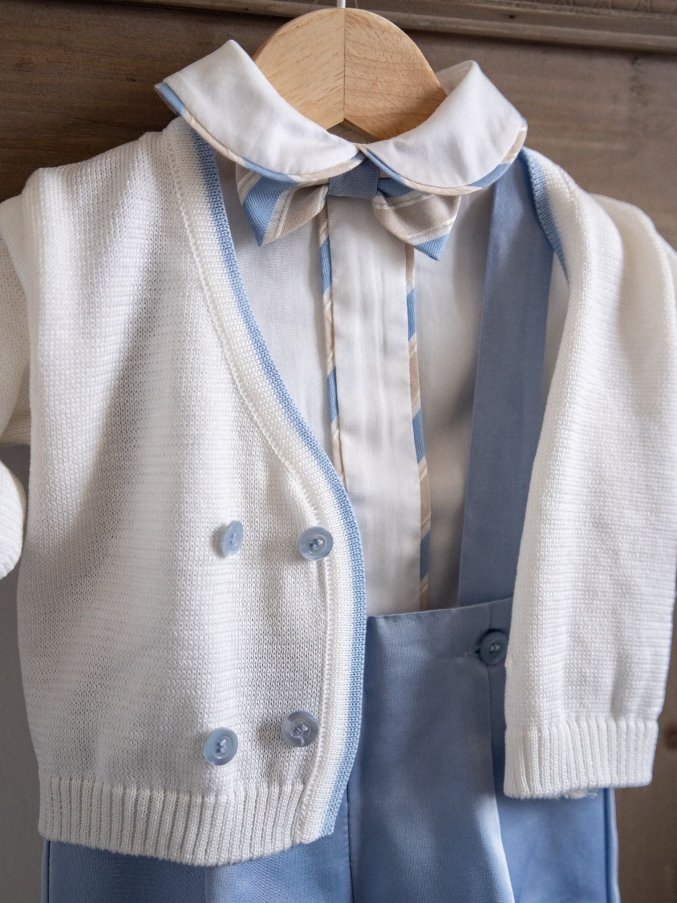 Completo cerimonia con papillon Bimbo CIELO EN71060 -  NANU' BABY