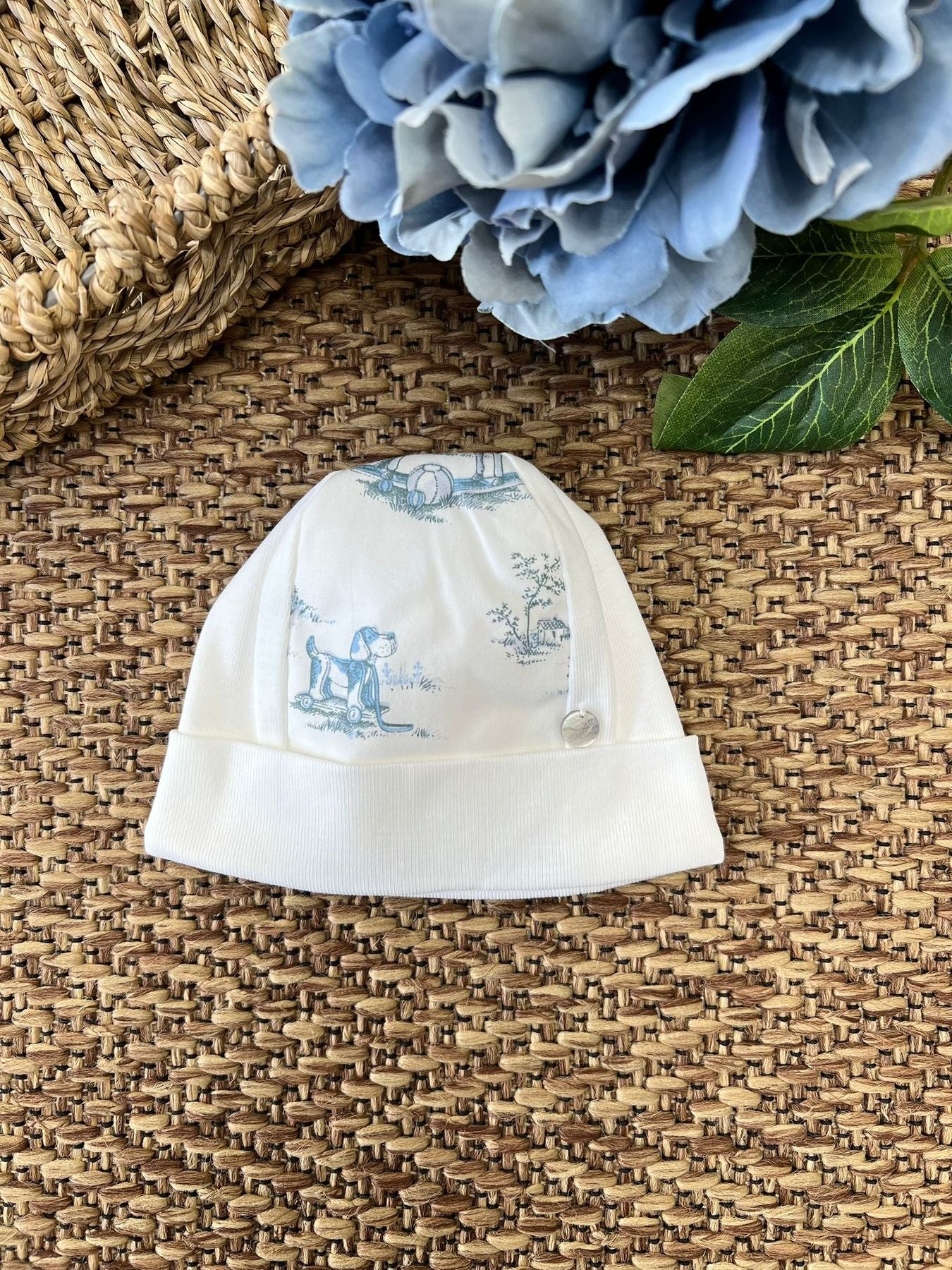 Cuffia Neonato BIANCO 19-244 -  NANU' BABY