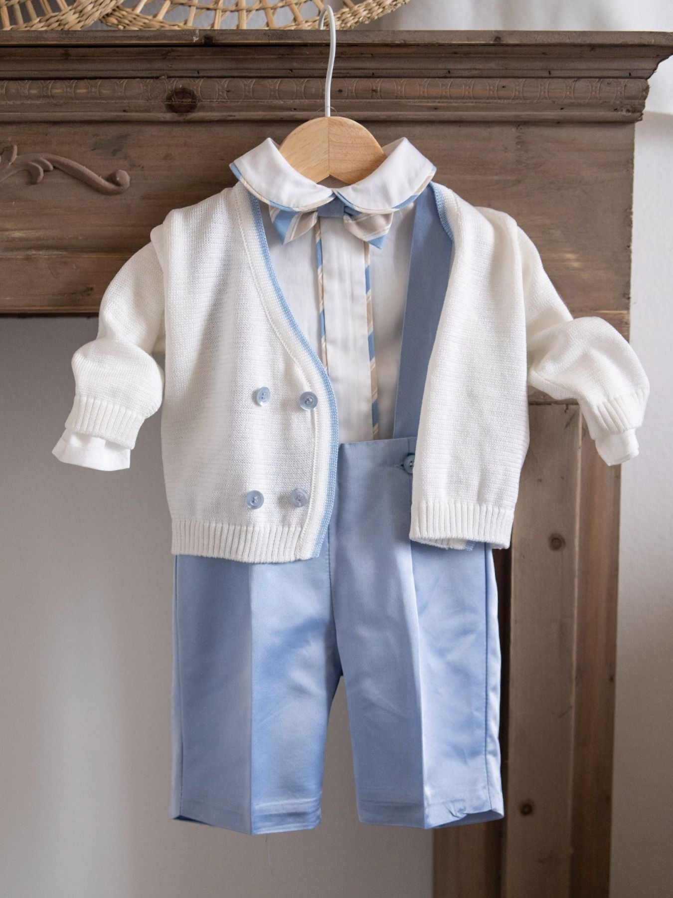 Completo cerimonia con papillon Bimbo CIELO EN71060 -  NANU' BABY